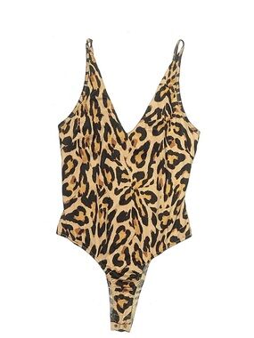 Windsor Leopard Print Bodysuit in Tan & Black